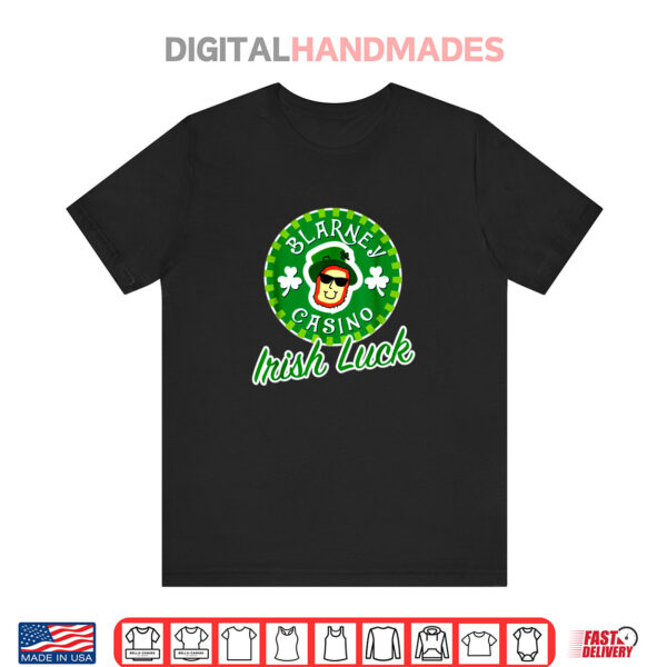 St Patricks Day Irish Luck Leprechaun Poker Chip Graphic Shirt