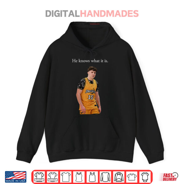 Black Hoodie Eli Ellis He Knows What It Is Shirt