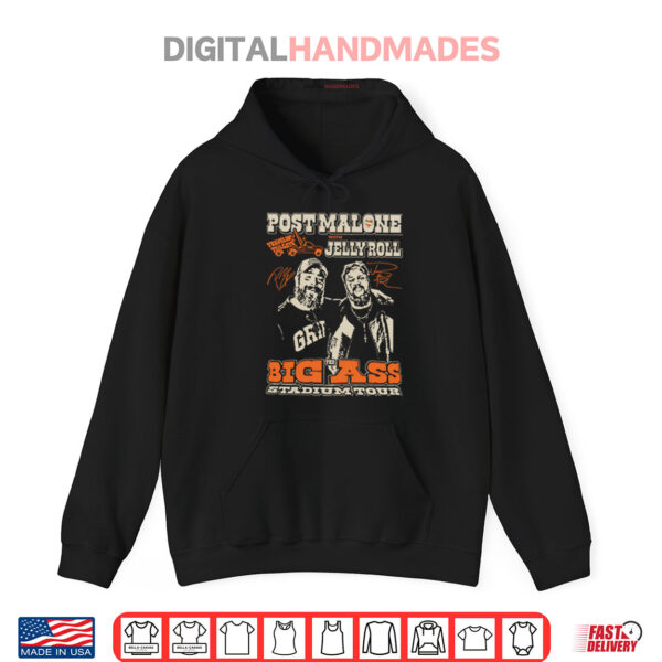 Hoodie Post Malone Jelly Roll Big Ass Stadium Tour Shirt