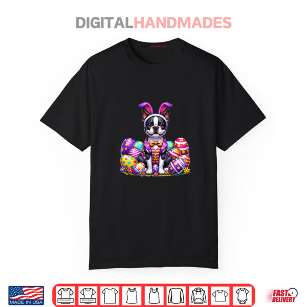 Funny Easter Day Boston Terrier Bunny Costume Shirt