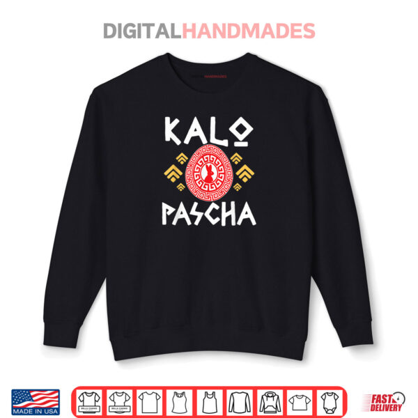 Black Sweatshirt Greek Easter Orthodox Christians Kalo Pascha Happy Easter Shirt