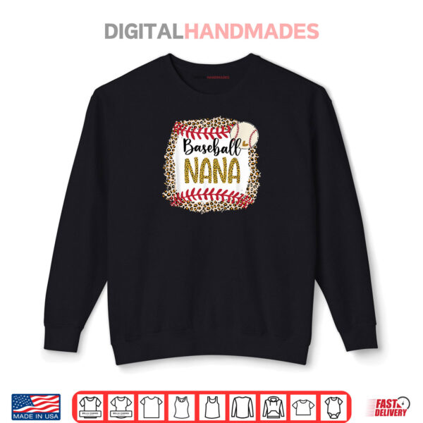 Baseball Nana, Leopard Baseball Nana For Mother's Day Shirt