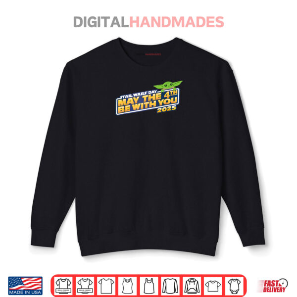 Sweatshirt Star Wars Day May the 4th Be With You 2025 Grogu Logo Shirt
