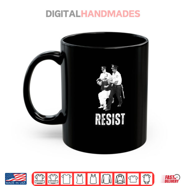 Mug Young Bernie Sanders Arrested RESIST Shirt