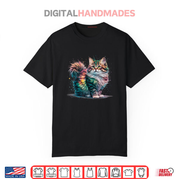 Cat Colourful Watercolour Shirt