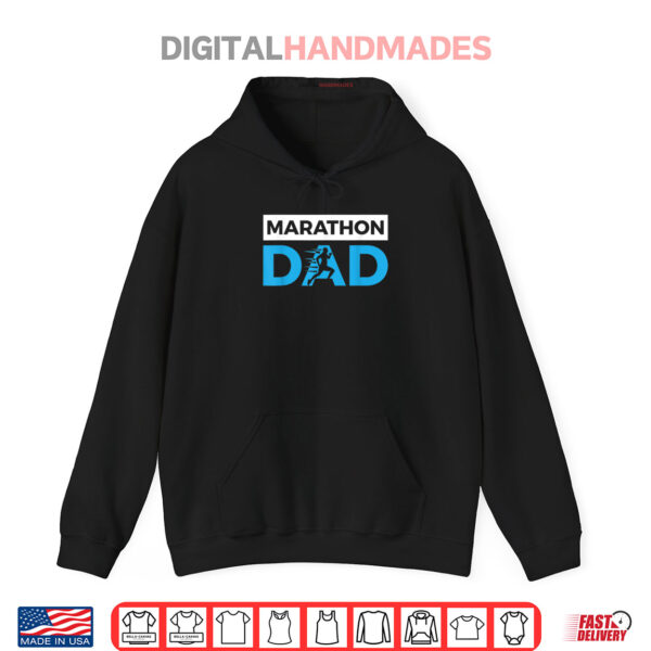 Hoodie Marathon Dad Funny Sport Running Fathers Day Gift Shirt
