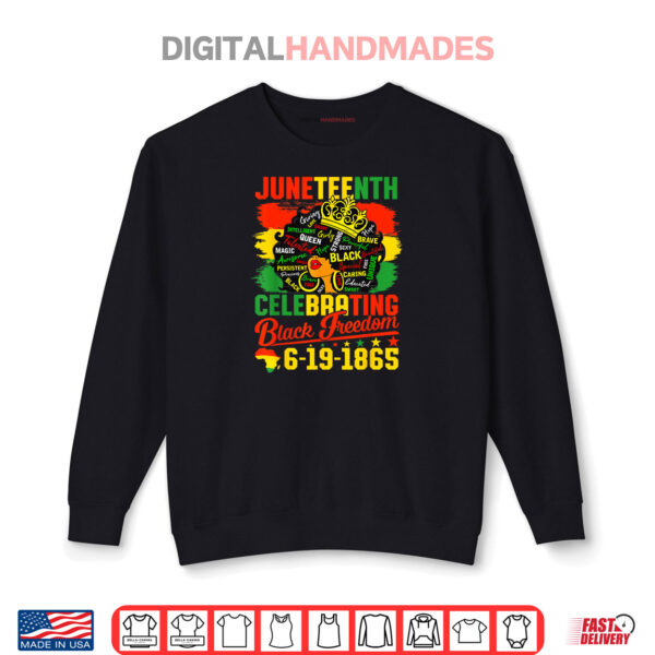 Sweatshirt Juneteenth Freedom 1865 Celebrating Emancipation Black Women Shirt