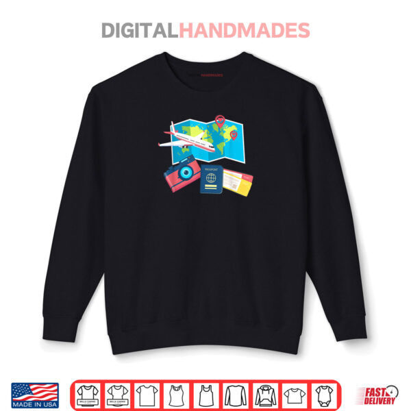 Sweatshirt Tourist Spirit Day Costume Camera Passport TShirt