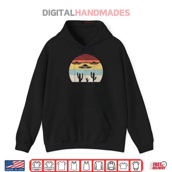 Hoodie Vintage Retro UFO Alien Desert Shirt