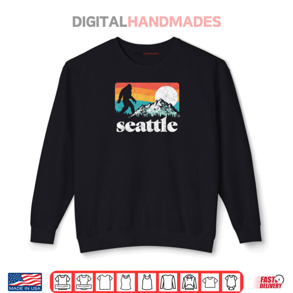Sweatshirt Seattle Washington Bigfoot Mountains Shirt