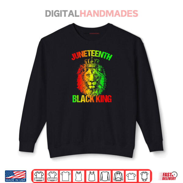 Sweatshirt Juneteenth African American Black Lion 1865 King Shirt