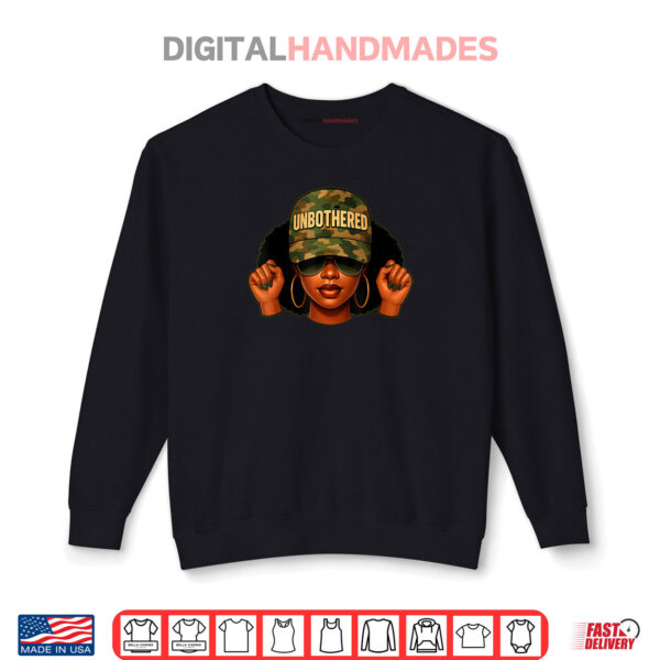 Sweatshirt Black Girl Cap Hat Camo Juneteenth Black Queen Shirt