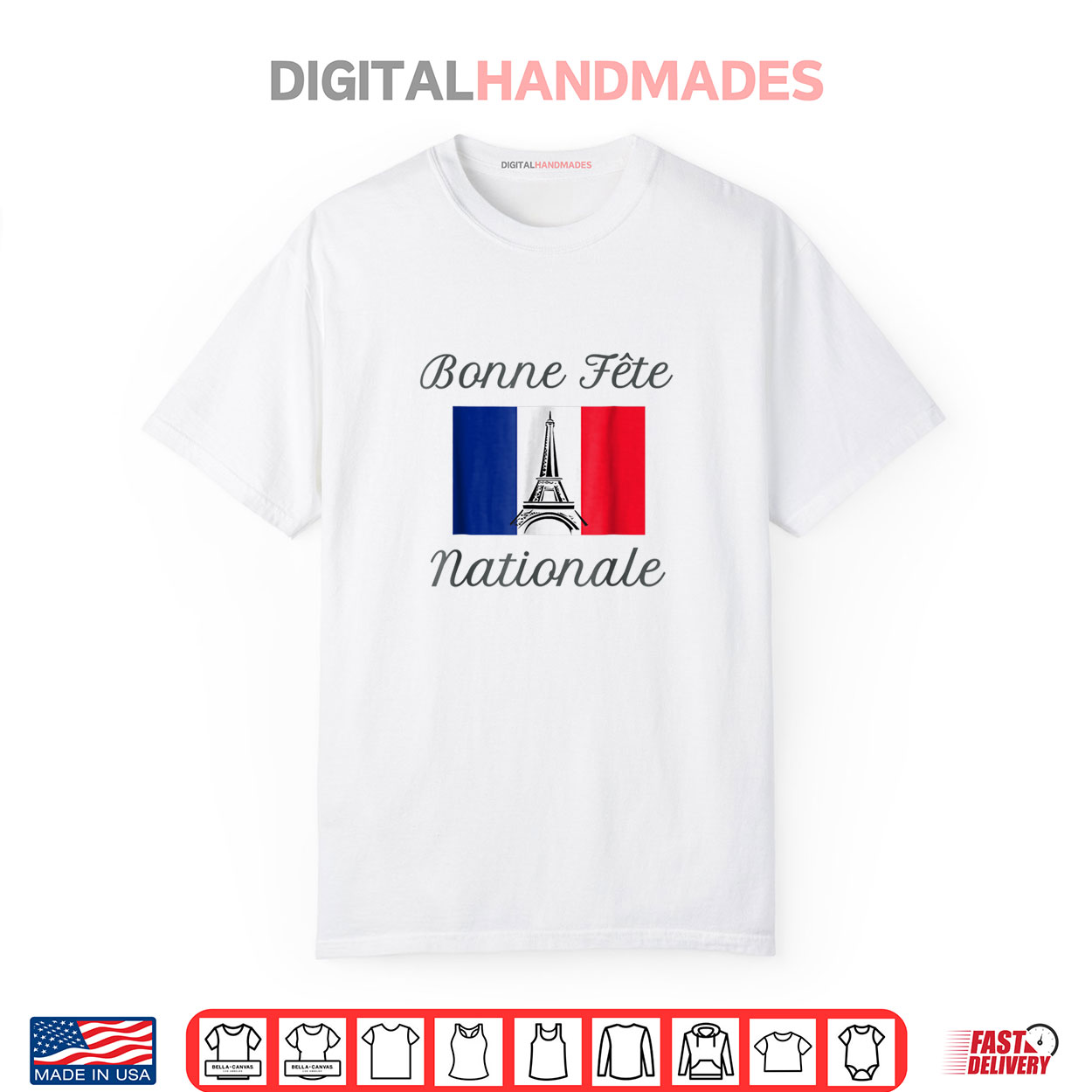 Bonne Fete Nationale TShirt Bastille Day French National Day Shirt