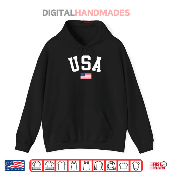 Hoodie USA American Flag Patriotic 4th of July Shirt