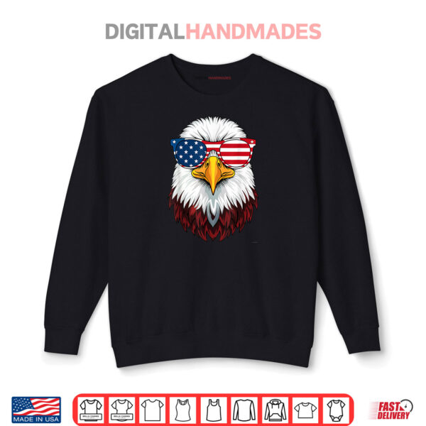 Sweatshirt Patriotic Eagle American Flag 4th of July Shirt