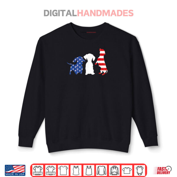 Sweatshirt Dachshund Fourth 4th Of July Patriotic American Shirt