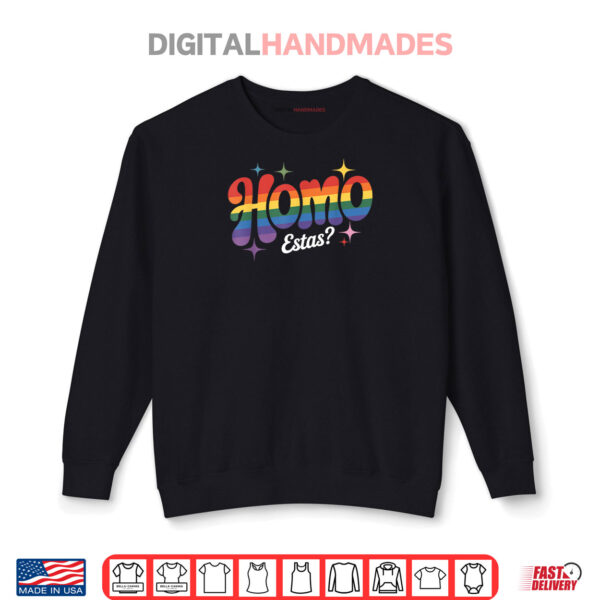 Sweatshirt Homo Estas Spanish Mexican Gay Pride Ally LGBTQ Month Shirt