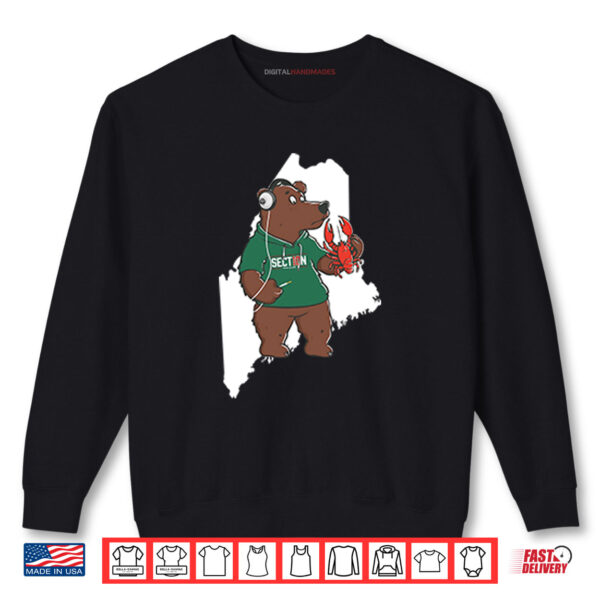 Sweatshirt State Of Maine Bear Section Shirt