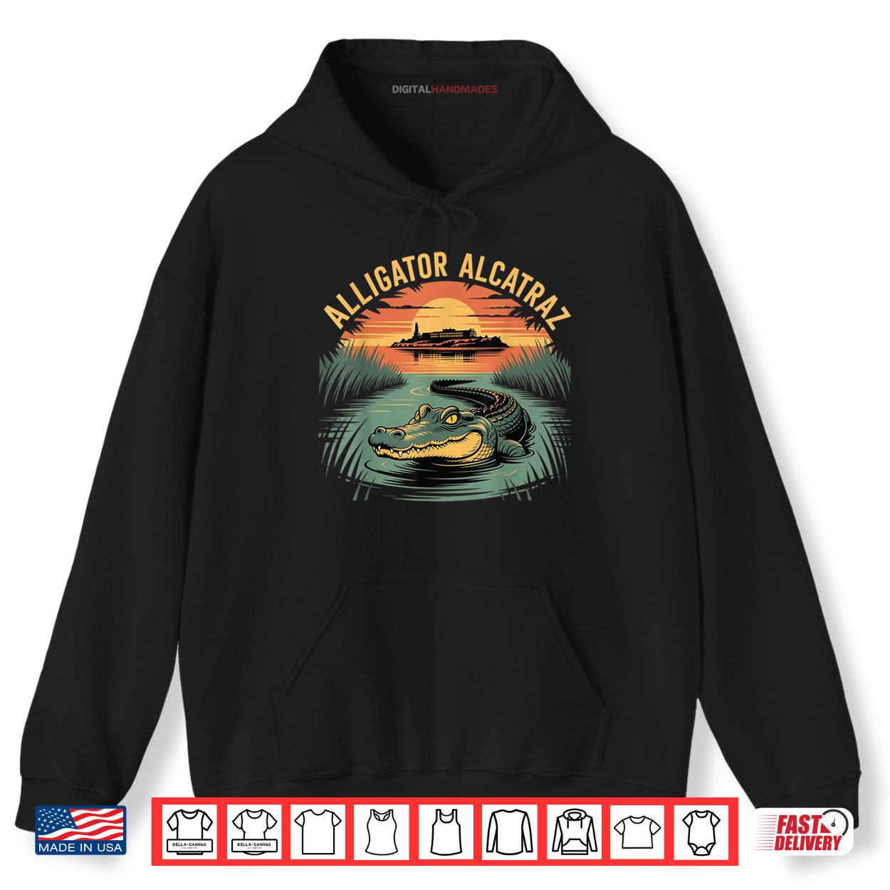 Funny Alligator Alcatraz Shirt 2 Hoodie Funny Alligator Alcatraz Shirt digitalhandmades 1