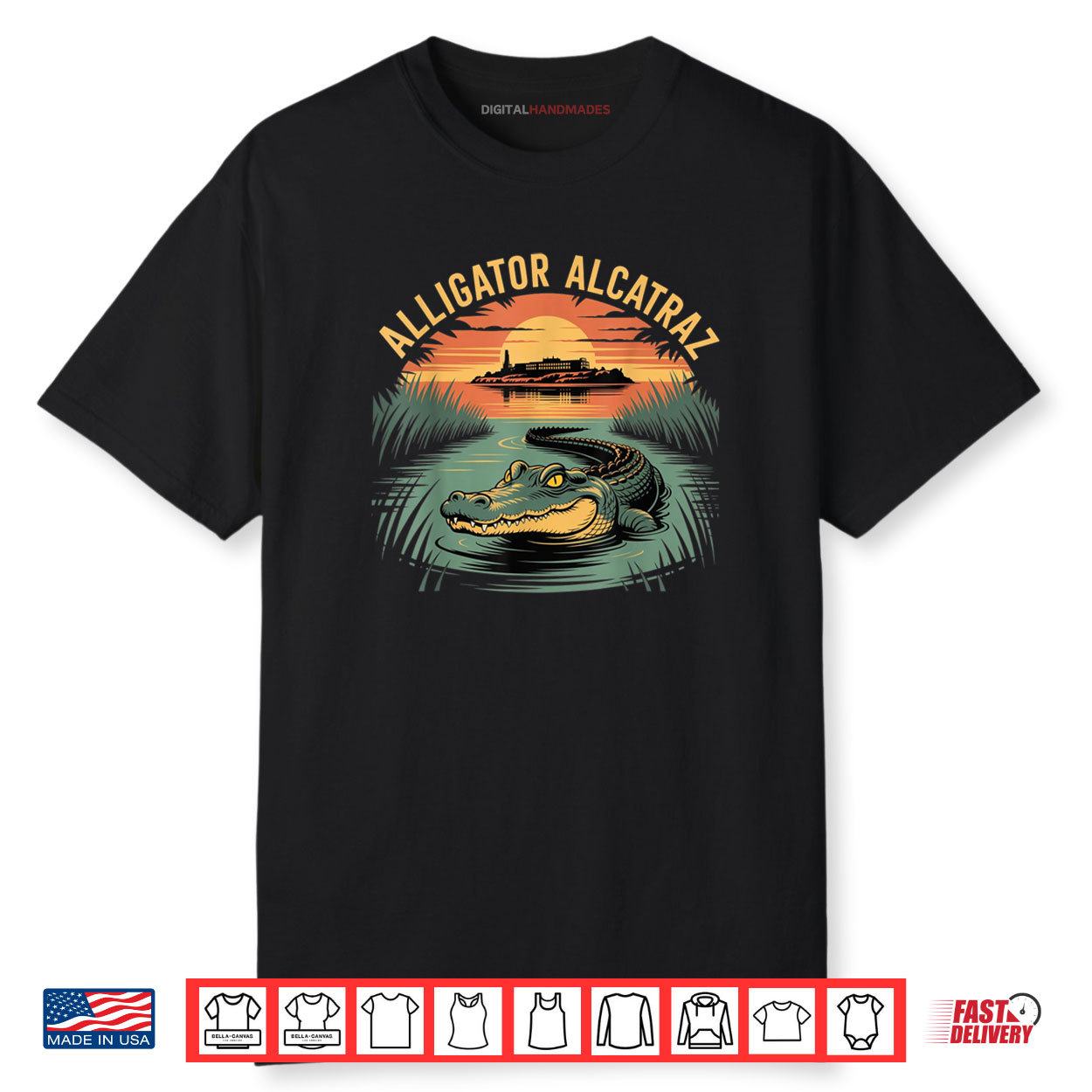 Funny Alligator Alcatraz Shirt