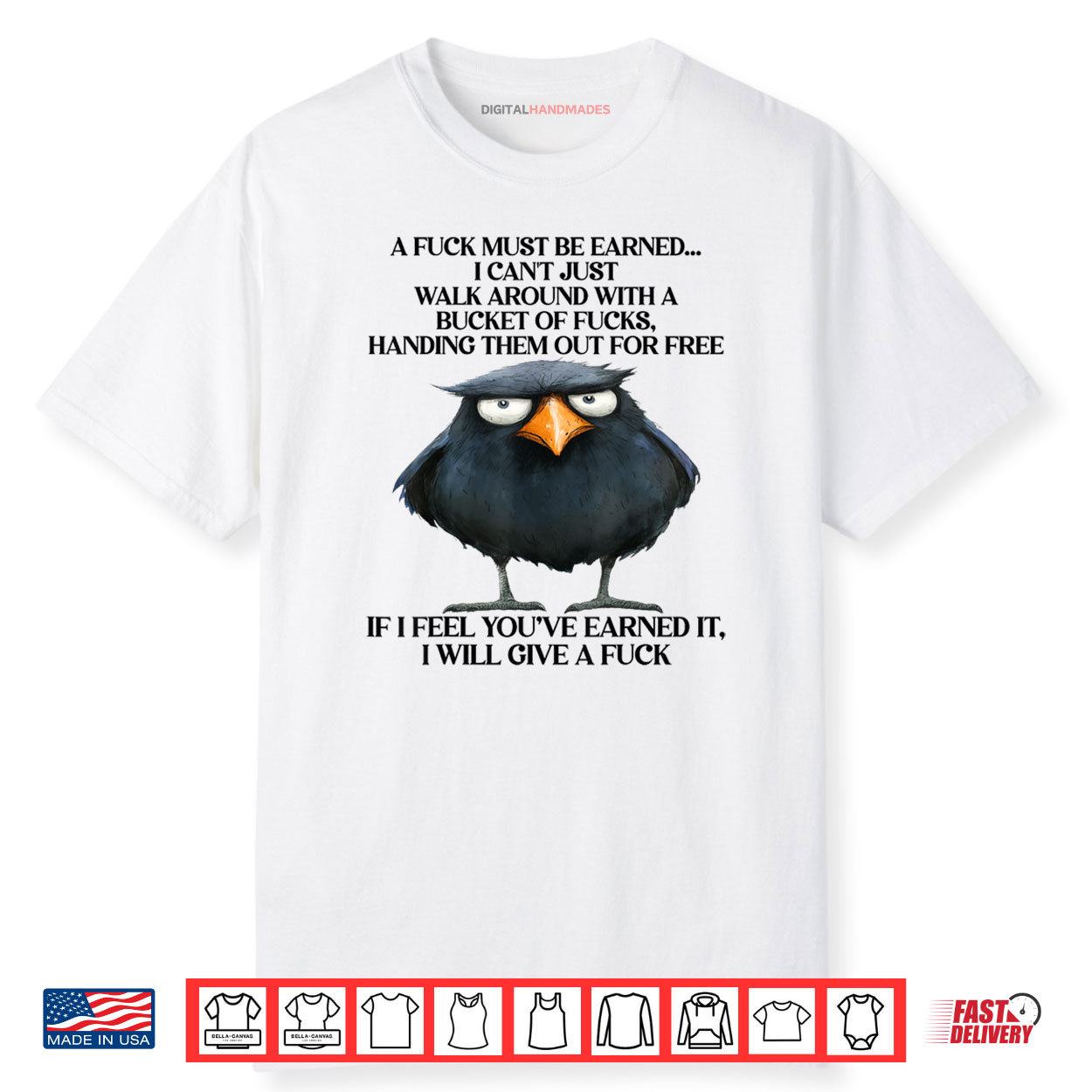 Raven A Fuck Must Be Earned I Can’t Just Walk Around With A Shirt Raven A Fuck Must Be Earned I Can’t Just Walk Around With A Shirt