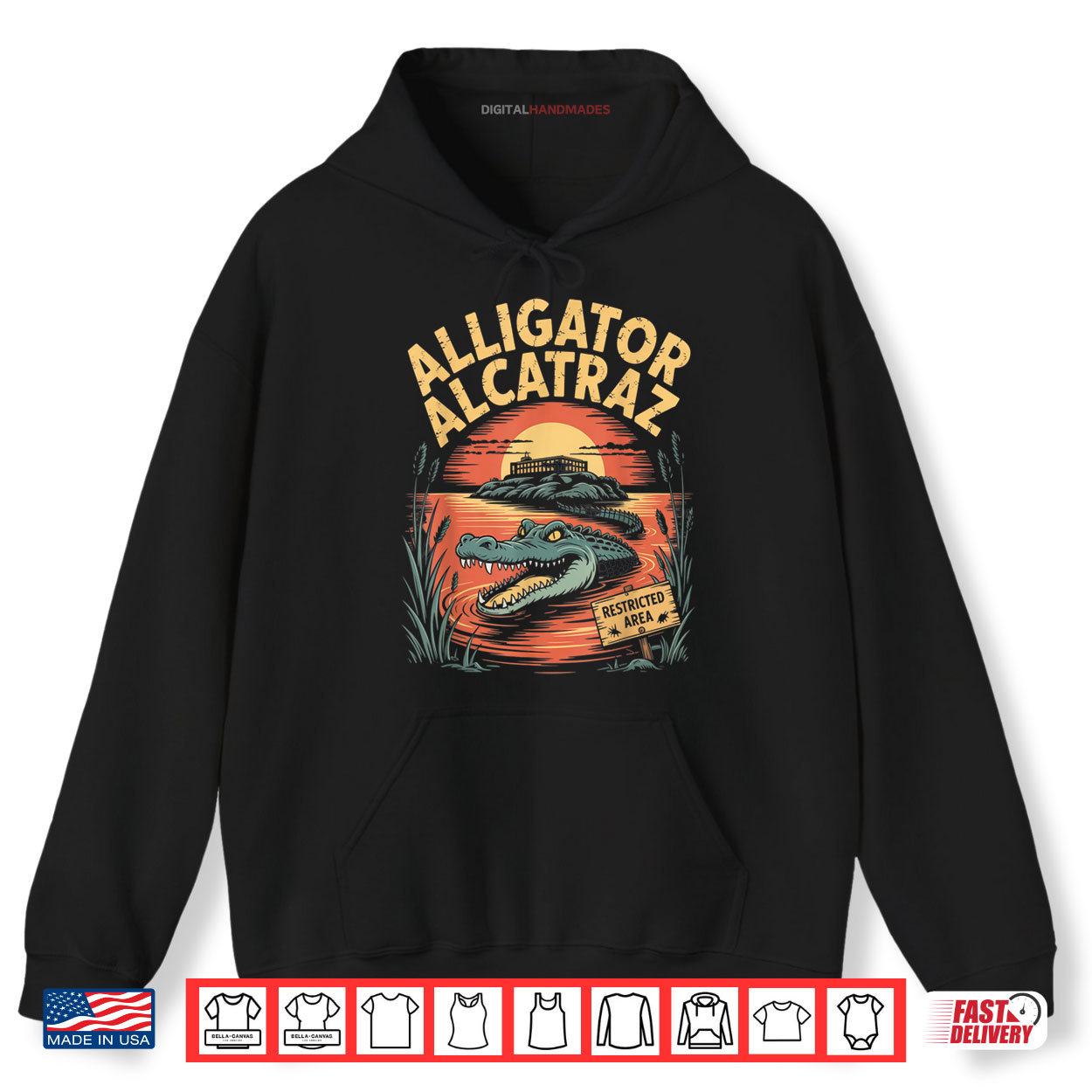 Funny Alligator Alcatraz Shirt 2 Hoodie Funny Alligator Alcatraz Shirt digitalhandmades