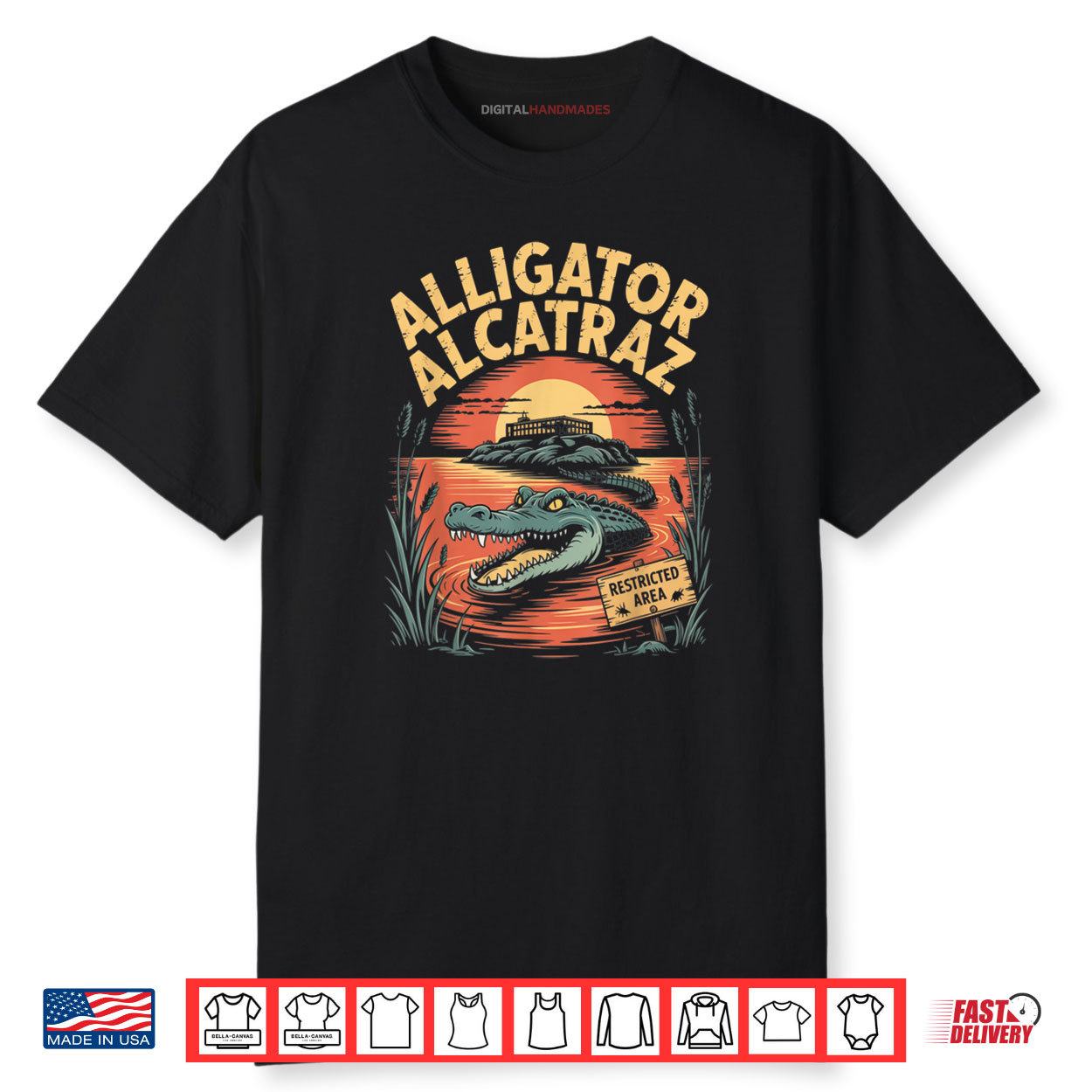 Funny Alligator Alcatraz Shirt
