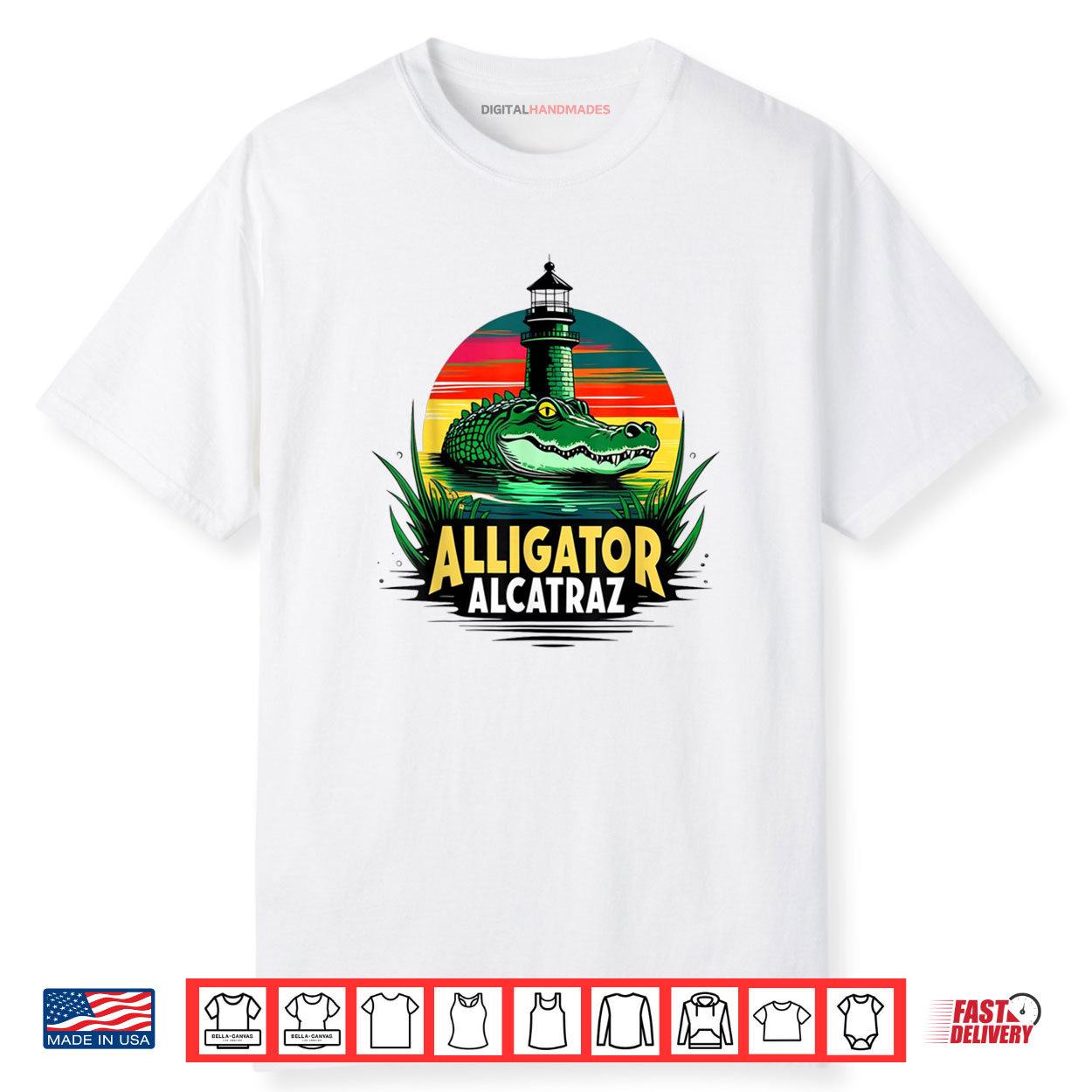 Alligator Alcatraz Retro Alcatraz Island Alligator Shirt Alligator Alcatraz Retro Alcatraz Island Alligator Shirt
