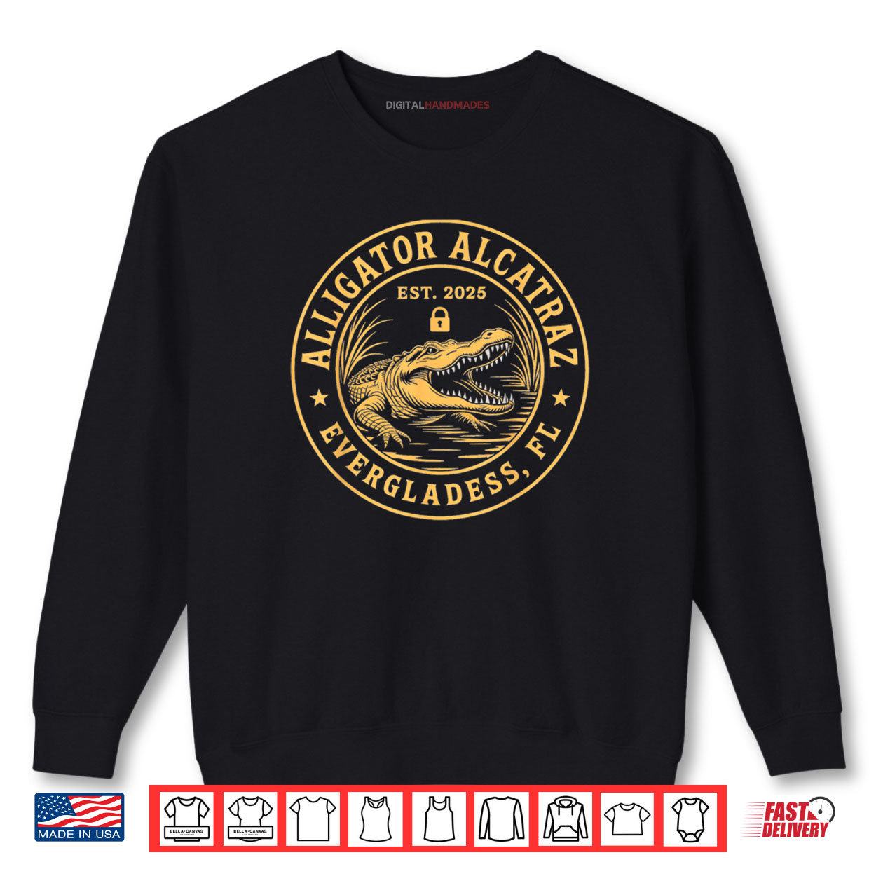 Alligator Alcatraz Florida Everglades Parody Shirt 1 Sweatshirt Alligator Alcatraz Florida Everglades Parody Shirt digitalhandmades