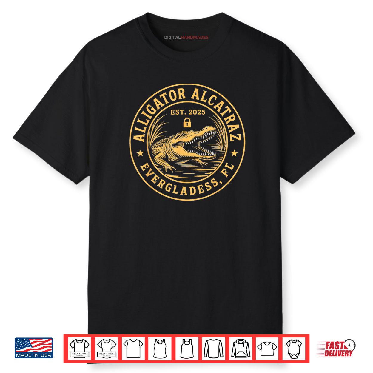 Alligator Alcatraz Florida Everglades Parody Shirt