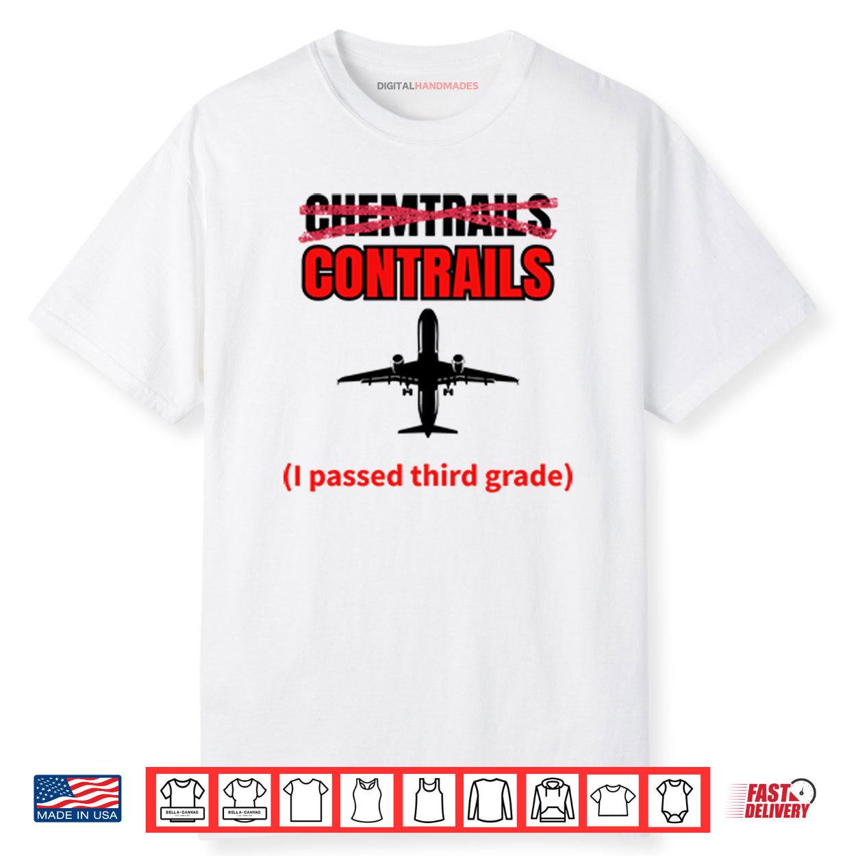 Chemtrails Contrails I Passed Third Grade Shirt Chemtrails Contrails I Passed Third Grade Shirt