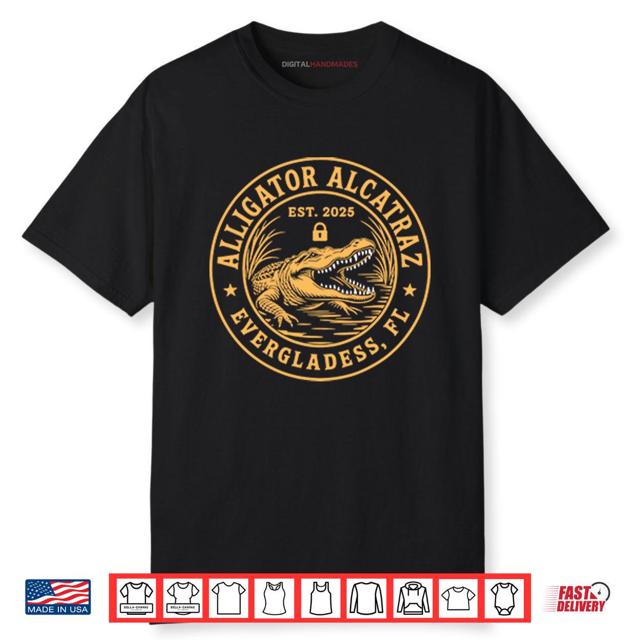 Alligator Alcatraz Florida Everglades Parody Shirt