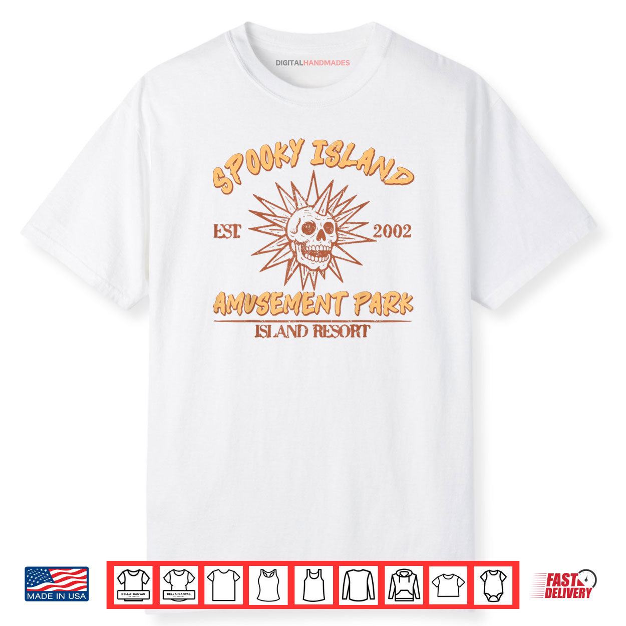 Spooky Island Retro Halloween Skull 90s Halloween Summerween Shirt Spooky Island Retro Halloween Skull 90s Halloween Summerween Shirt