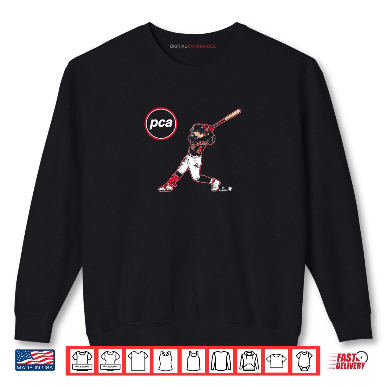 Pete Crow Armstrong PCA Chicago Baseball Shirt 1 Sweatshirt Pete Crow Armstrong PCA Chicago Baseball Shirt digitalhandmades