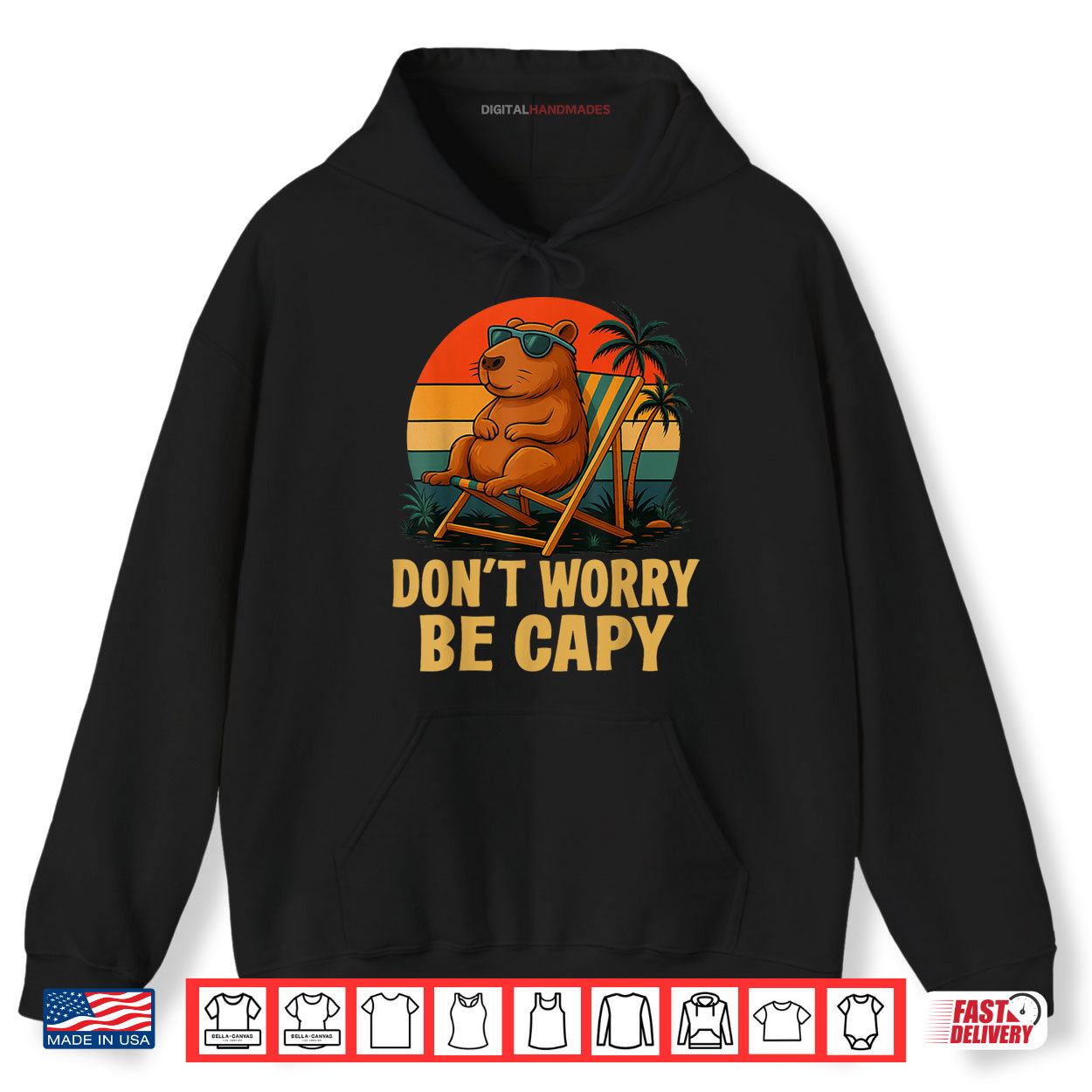 Dont Worry Be Capy Funny Capybara Shirt 2 Hoodie Dont Worry Be Capy Funny Capybara Shirt digitalhandmades 1