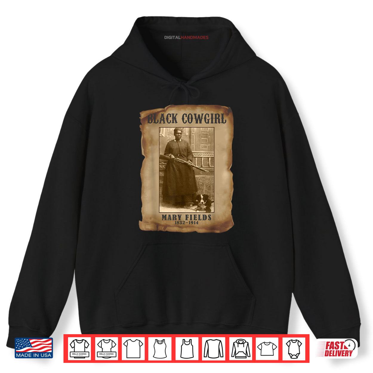 Black Cowgirl Mary Fields Western Rodeo Texas Black History Shirt 2 Hoodie Black Cowgirl Mary Fields Western Rodeo Texas Black History Shirt digitalhandmades