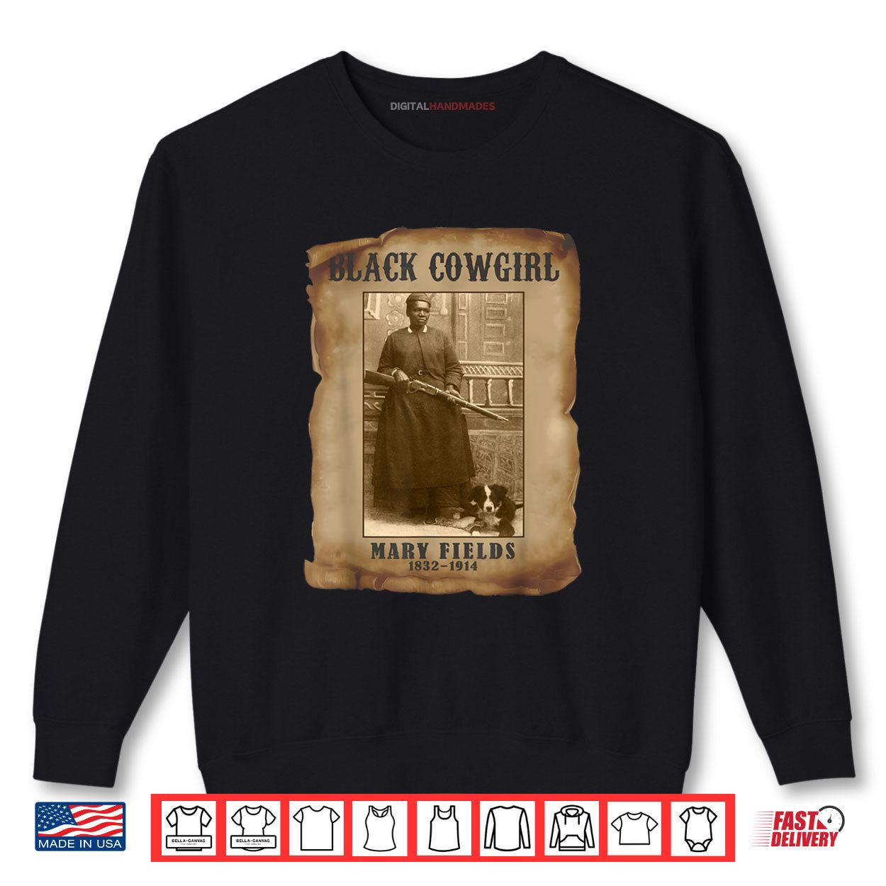 Black Cowgirl Mary Fields Western Rodeo Texas Black History Shirt 1 Sweatshirt Black Cowgirl Mary Fields Western Rodeo Texas Black History Shirt digitalhandmades