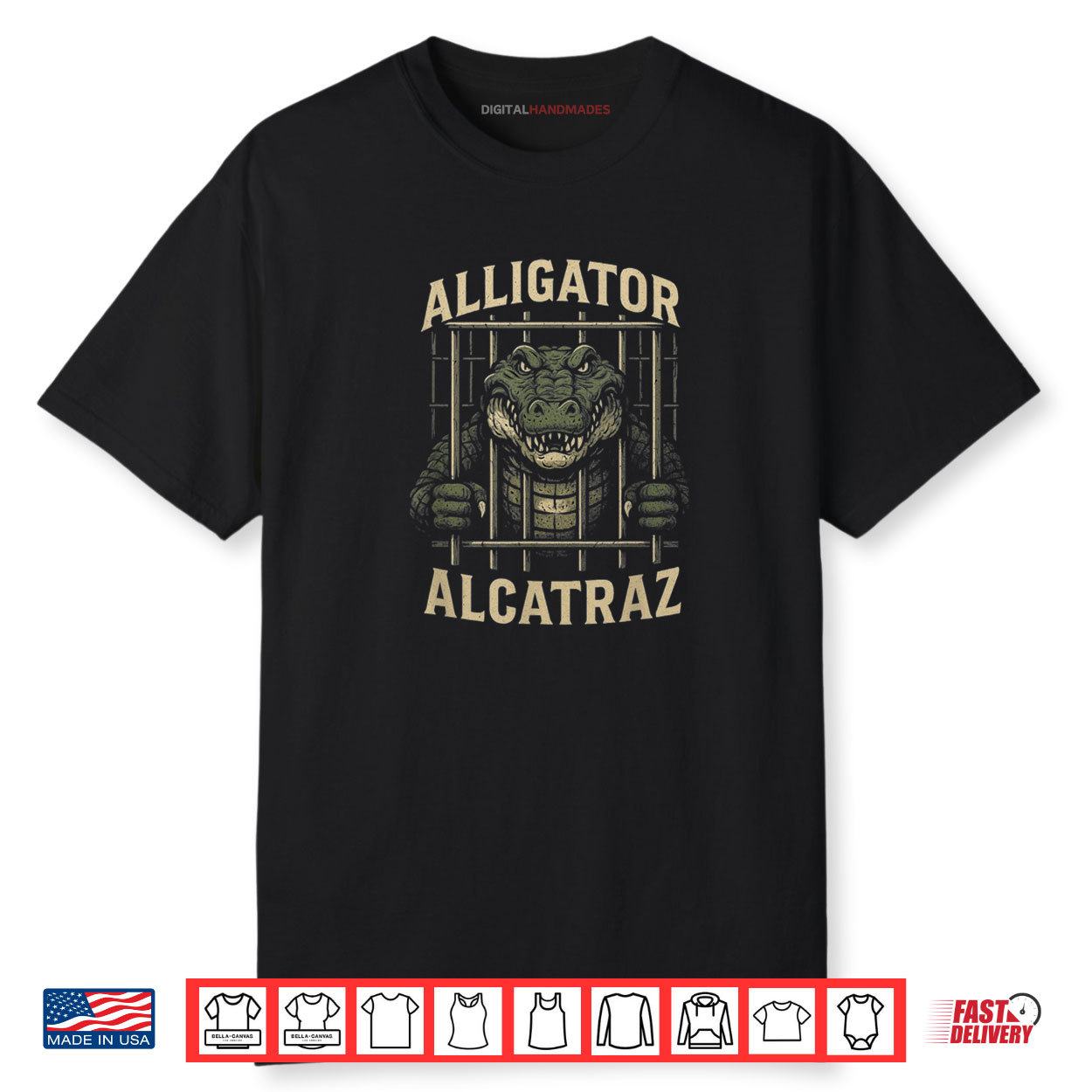 Alligator Alcatraz Locked Up Swamp Parody Shirt