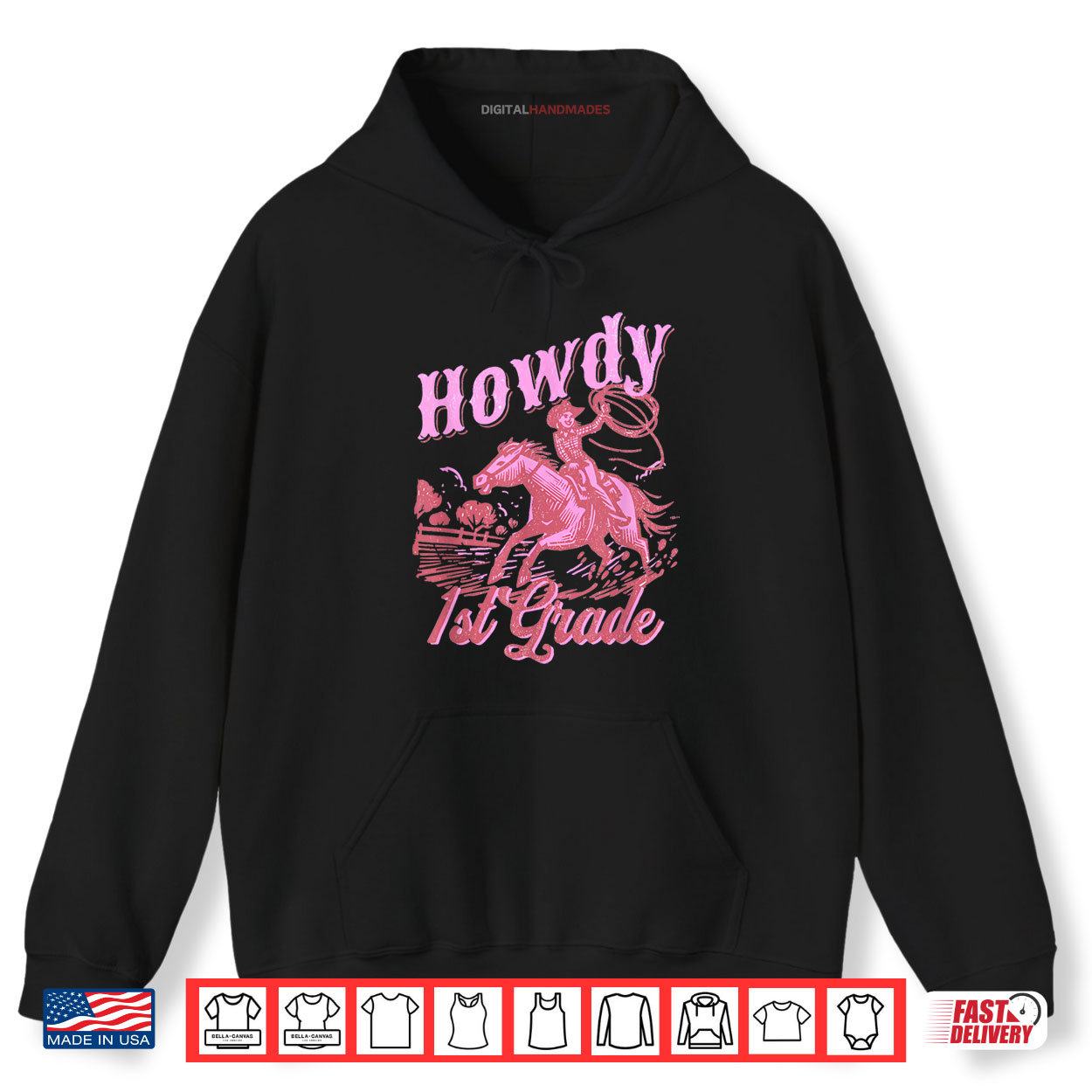 Vintage Howdy First Grade Cowgirl Teacher Western School Shirt 2 Hoodie Vintage Howdy First Grade Cowgirl Teacher Western School Shirt digitalhandmades