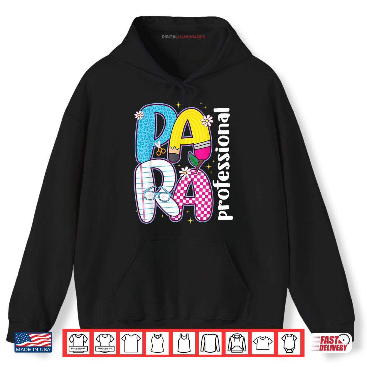 Paraprofessional Back To School Para Squad Special Education Shirt 2 Hoodie Paraprofessional Back To School Para Squad Special Education Shirt digitalhandmades