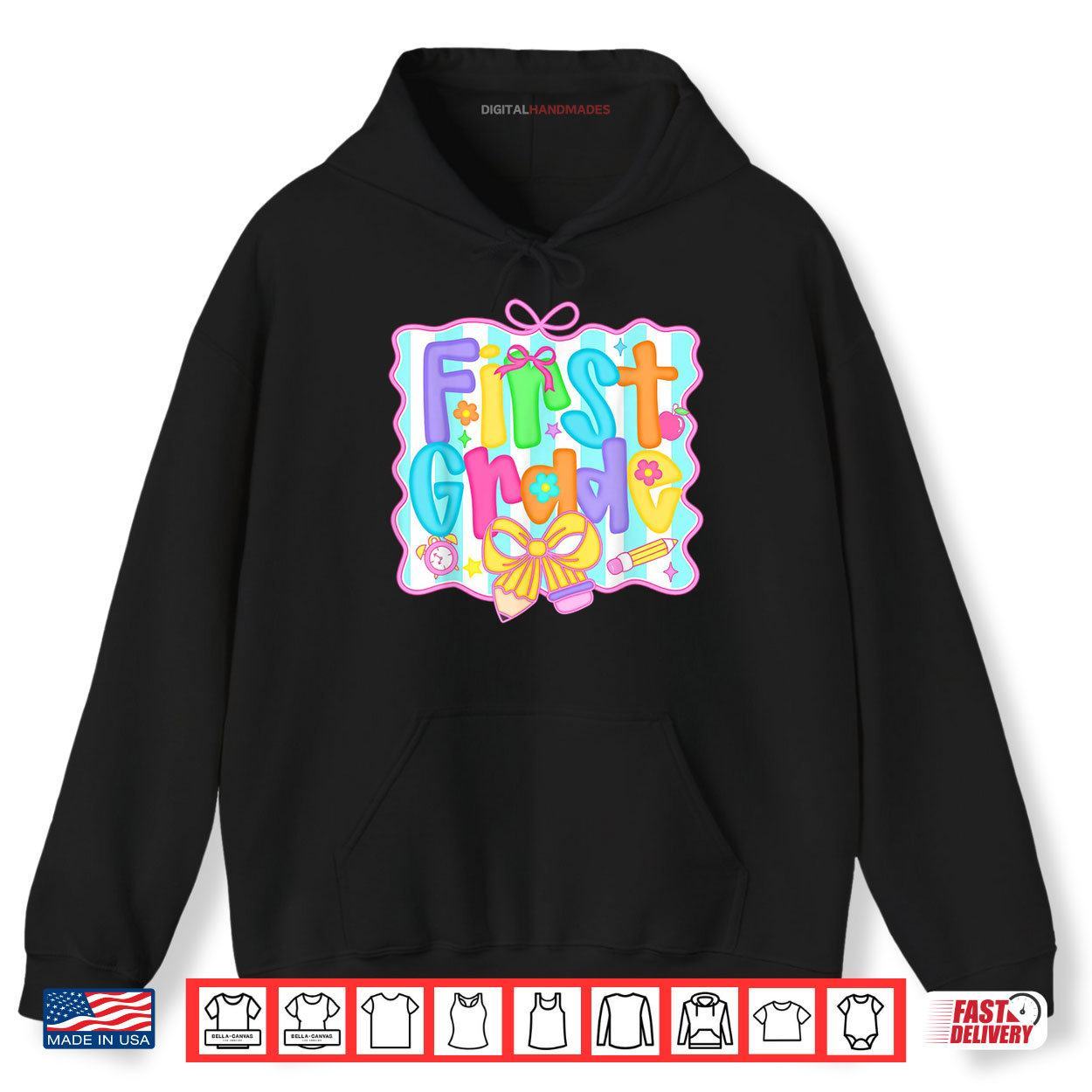 First Grade First Day Of School 1st Grade Teacher Girls Shirt 2 Hoodie First Grade First Day Of School 1st Grade Teacher Girls Shirt digitalhandmades