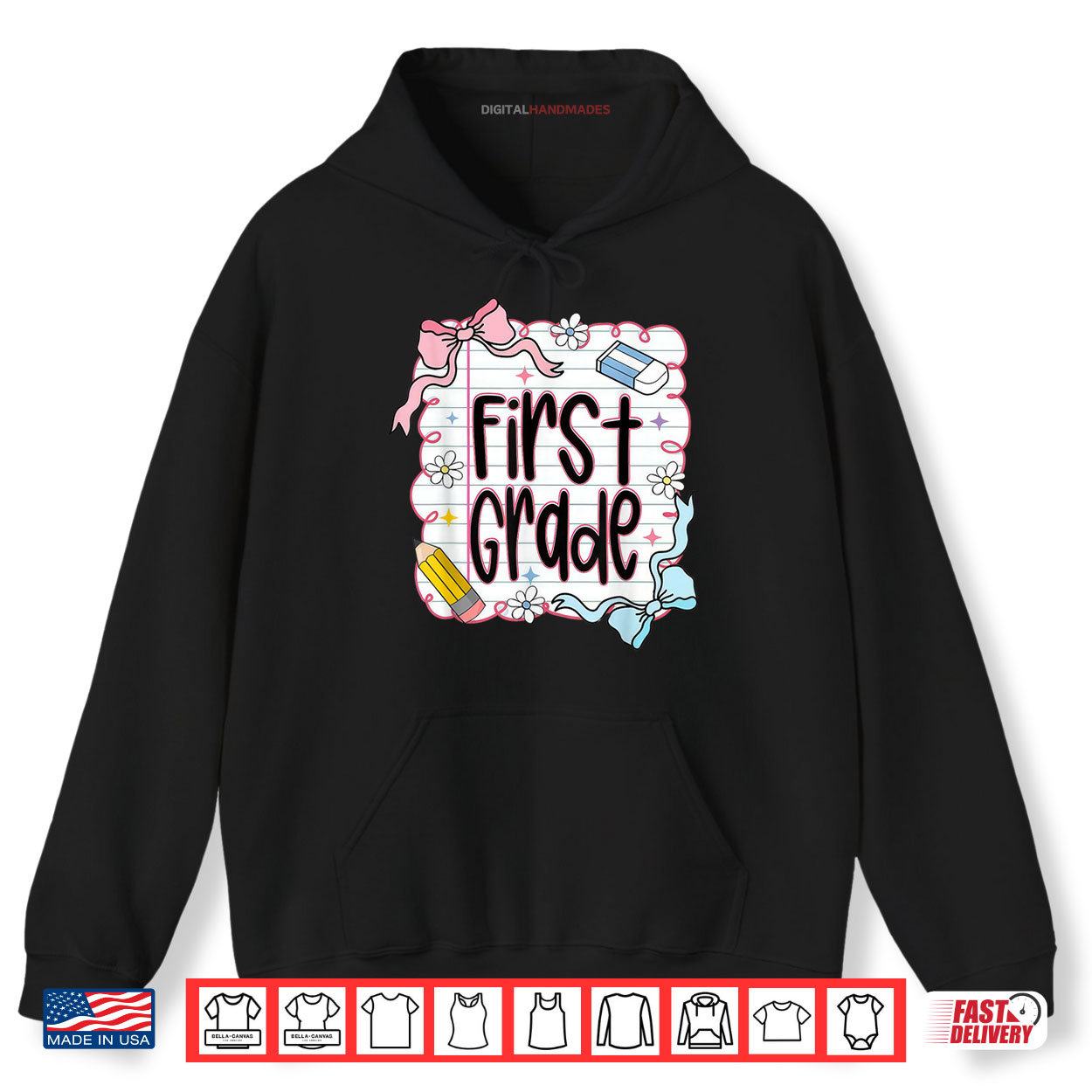 First Grade Back To School 1st Grade Teacher Student Shirt 2 Hoodie First Grade Back To School 1st Grade Teacher Student Shirt digitalhandmades
