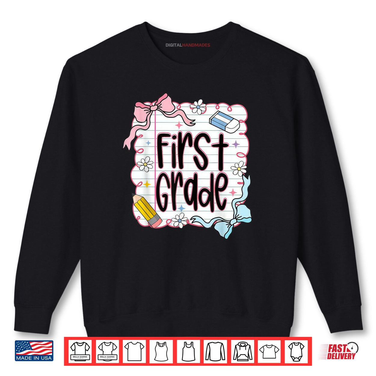 First Grade Back To School 1st Grade Teacher Student Shirt 1 Sweatshirt First Grade Back To School 1st Grade Teacher Student Shirt digitalhandmades