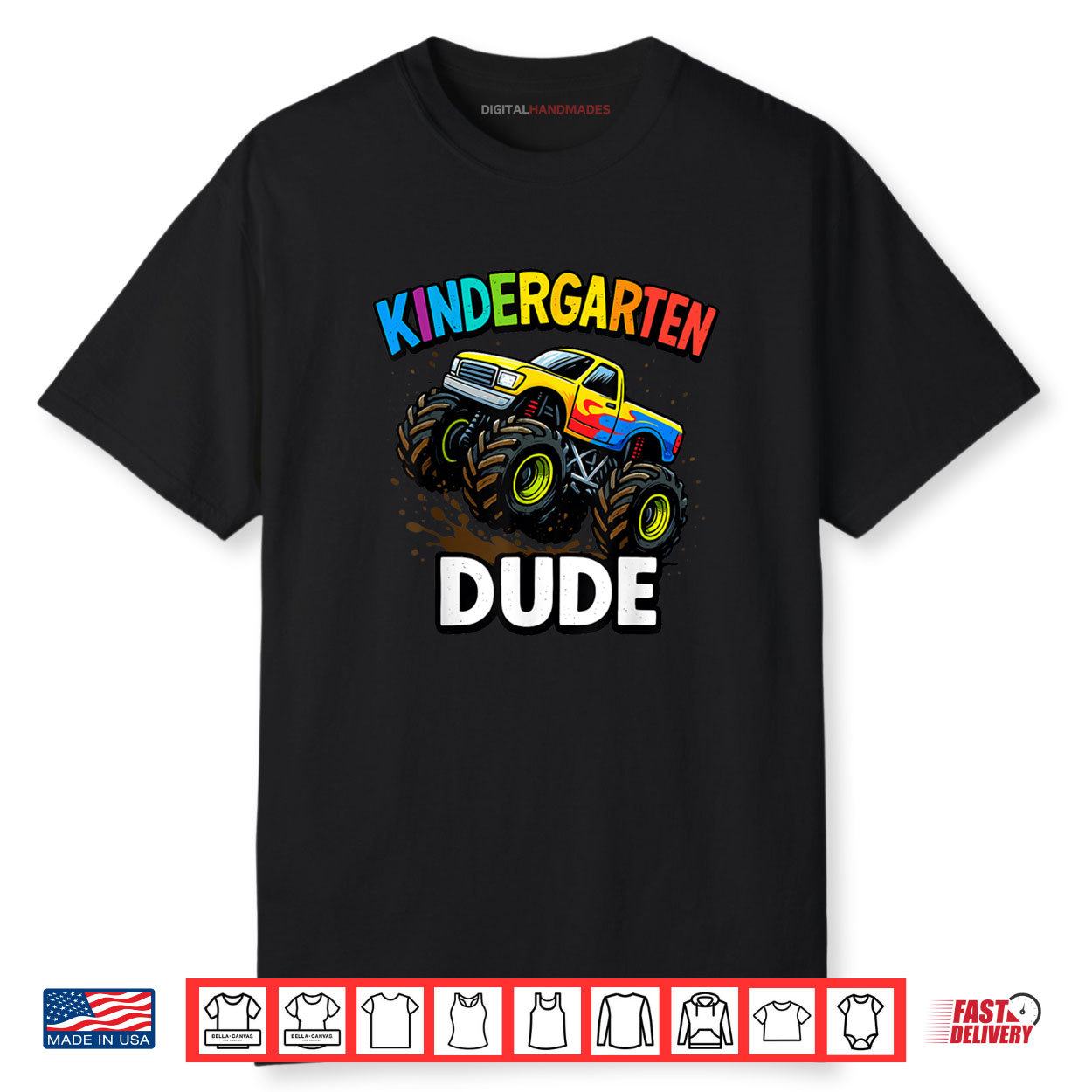 Monster Truck Kindergarten Shirt