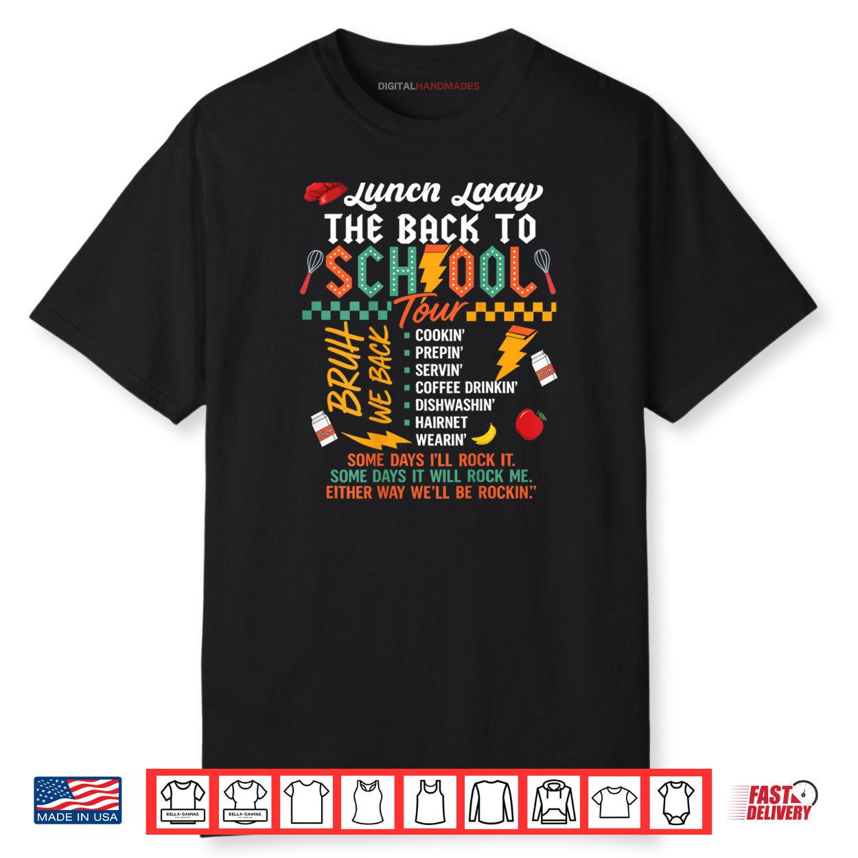 Lunch Lady Back To School Tour Shirt