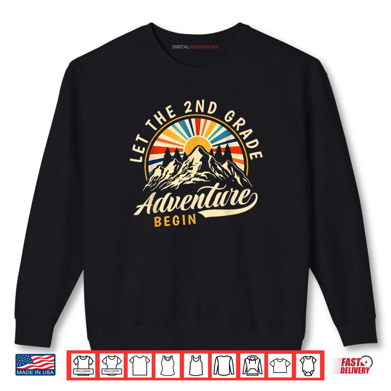 Let The 2nd Grade Adventure Begin Back To School Teacher Shirt 1 Sweatshirt Let The 2nd Grade Adventure Begin Back To School Teacher Shirt digitalhandmades