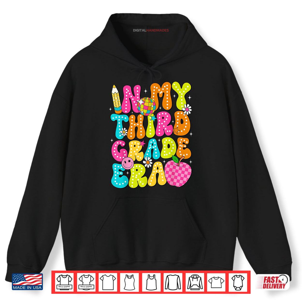 Groovy In My 3rd Grade Era Back To School Teachers Kids Shirt 2 Hoodie Groovy In My 3rd Grade Era Back To School Teachers Kids Shirt digitalhandmades
