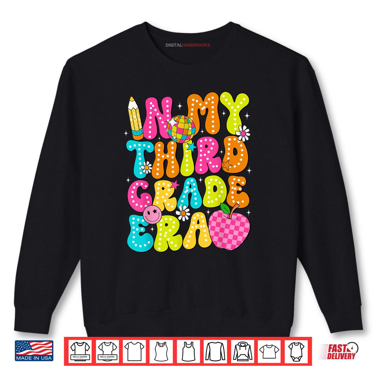 Groovy In My 3rd Grade Era Back To School Teachers Kids Shirt 1 Sweatshirt Groovy In My 3rd Grade Era Back To School Teachers Kids Shirt digitalhandmades