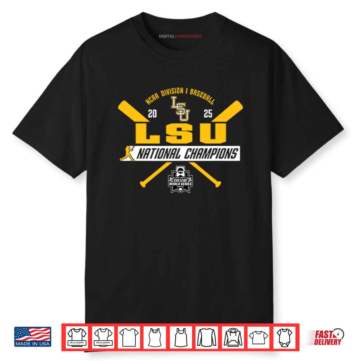 LSU Tigers Baseball National Champs 2025 MCWS Title Shirt LSU Tigers Baseball National Champs 2025 MCWS Title Shirt
