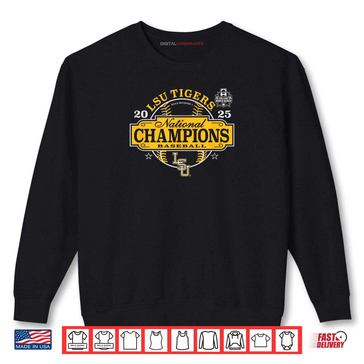 LSU Tigers Baseball National Champs 2025 MCWS Winner Shirt LSU Tigers Baseball National Champs 2025 MCWS Winner Shirt